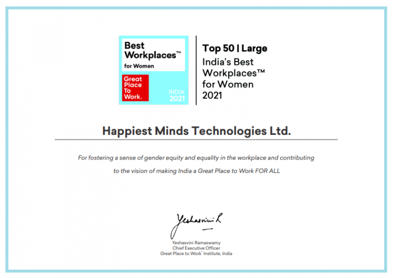 Awards And Accolades - HappiestMinds